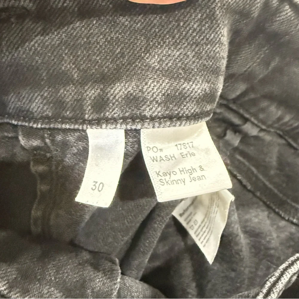 Reformation Kaylah high  Black Skinny Jeans size 30 - Picture 8 of 10